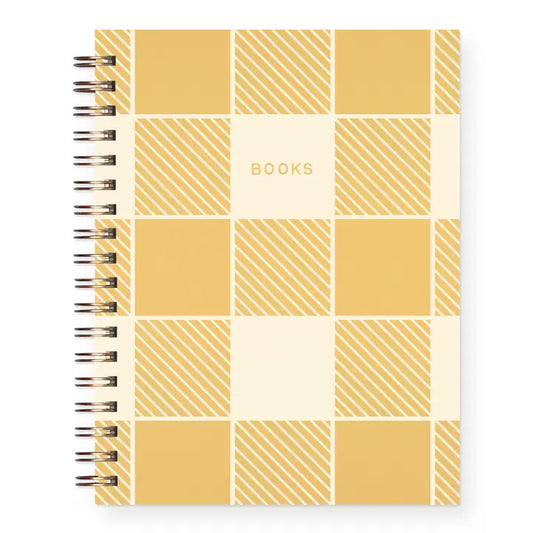 Gingham Pattern Book Journal